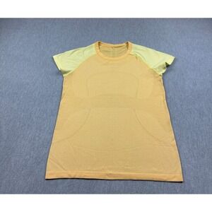 Lululemon Tank Top Womens 10 Yellow Swiftly Tech Yoga Athleisure Short  Sleeve